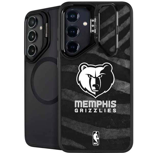 NBA Memphis Grizzlies Black Animal Print Galaxy S24 Plus Kickstand Case